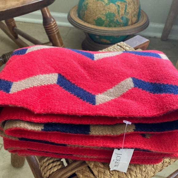 J. Crew Accessories - Reversible, Art Deco pattern long scarf/ wrap